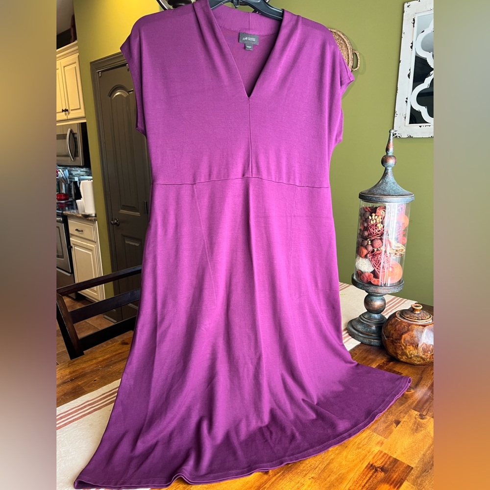J. Jill Wearever Plum A-Line Dress